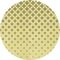 thumbnail image 1 of Ahgly Company Tapis d'Intérieur Lavables en Machine, Ronds de Transition Jaune Soleil, Ronds de 7', 1 of 7