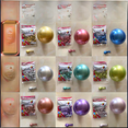 thumbnail image 1 of Globo de metal de 5, 10, 12, 18 y 36 pulgadas con diseño de fiesta de cumpleaños y boda, globo cromado, 1 of 1