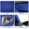 thumbnail image 3 of Unique Bargains 150G Suede Headliner Fabric 40" L x 47" W Foam Back for Car Roof Repair Blue, 3 of 8