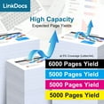 thumbnail image 2 of LinkDocs 508A Toner Cartridge Compatible for 508A CF360A CF361A CF362A CF363A work for Color Laserjet Enterprise M553 M553n M553dn M553x 553 M552 MFP M577 Series Laser Printer (4 Pack ), 2 of 5