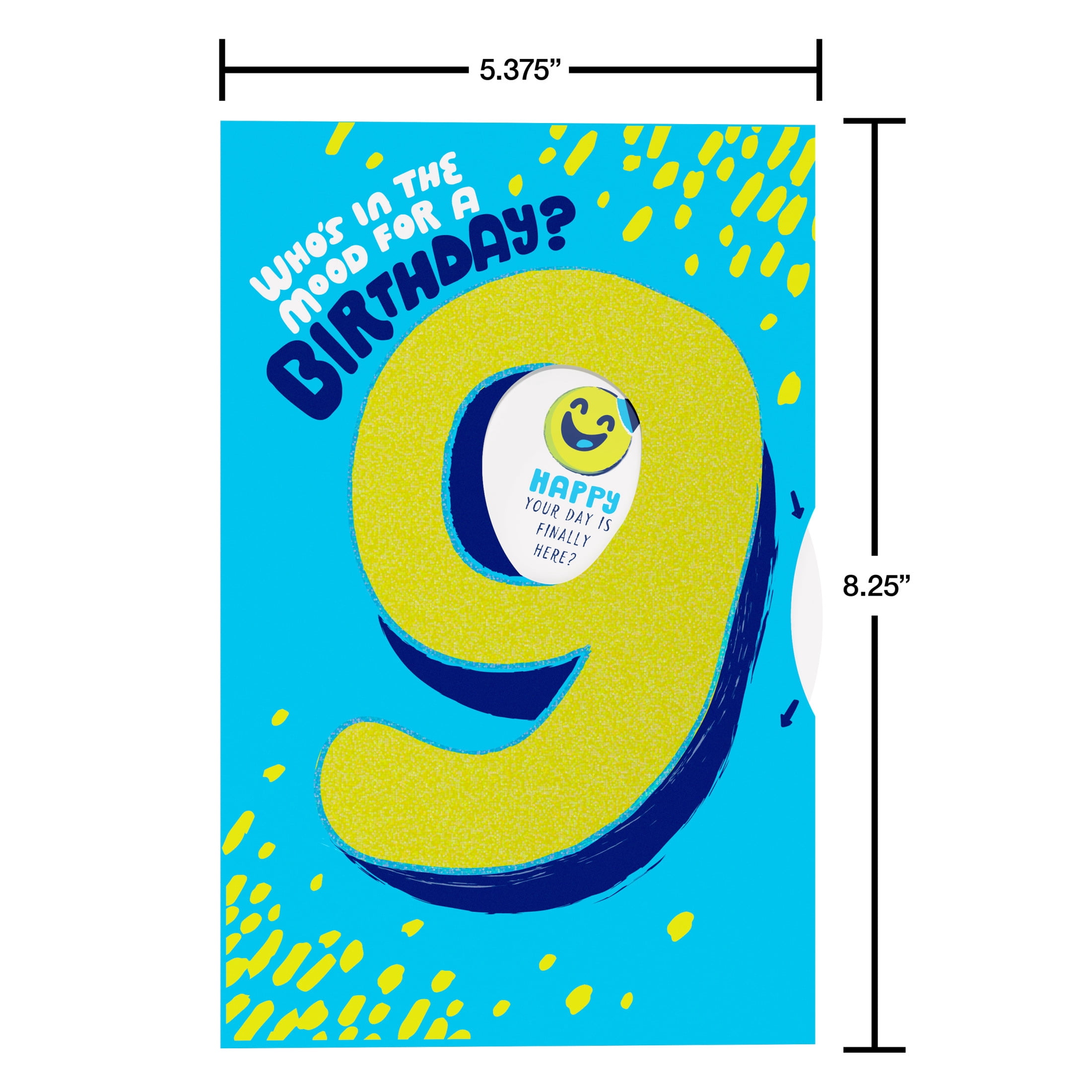 American Greetings 9th Birthday Card for Kids (Mood)