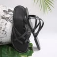 thumbnail image 5 of Byworldtasic Women's Strappy Flat Sandals Dressy Ankle Strap Open Toe Summer Beach Slide, 5 of 9