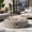 Gray, variant on VENTOPYR MGO Outdoor Propane Fire Pit Table with Wind Guard, Transparent Gray Fire Glass, Waterproof Cover for Garden, Backyard