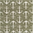 thumbnail image 3 of Unique Loom Outdoor Coastal Collection Area Rug - Ahoy (5' 3" Square Green/Ivory), 3 of 7