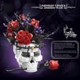 thumbnail image 4 of Remocguys Skull Roses Building Set Compatible with Lego Flower Botanical Collection Gothic Decor Kit for Adults Women 1376pcs, 4 of 6