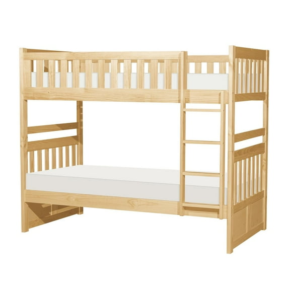Lexicon Bartly Pine Twin over Twin Bunk Bed in Natural Pine