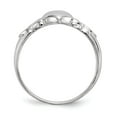 thumbnail image 2 of White Sterling Silver Ring Band Themed Open Back Flat, 2 of 4