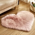 thumbnail image 2 of 1pc Heart Shaped Area Rug, Plush Faux-Fur Carpet For Living Room & Bedroom, Home Decor Valentine's Day Decor 19.6in*23.6in/50cm*60cm, 2 of 14