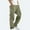 Army Green, variant on ZZwxWA Men's Cargo Pants Plus Size Drawstring Elastic Waist Fall Work Pants Casual Plain Sport Trousers with Multi Pockets Sale