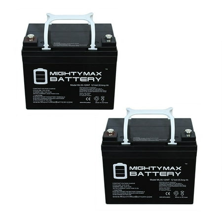 - 12V 35AH INT Battery Replaces Interstate DCM0035 Wheelchair - 2 Pack