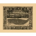 thumbnail image 2 of Kershaw 31x26 White Modern Wood Framed Museum Art Print Titled - St Louis Missouri - Kershaw 1848, 2 of 4