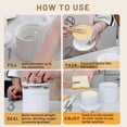 thumbnail image 5 of Ceramic Butter Crock with Lid - Embossed -Style Butter Keeper for Countertop, Water-Seal Design Keeps Butter  & Spreadable |  Kitchen & Housewarming  (Woven ), 5 of 6