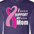 thumbnail image 4 of Inktastic Breast Cancer Awareness I Support My Mom with Pink Ribbon Long Sleeve T-Shirt, 4 of 5