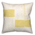 thumbnail image 2 of Creative Products Yellow Abstract Line Painting 18x18 Indoor / Outdoor Pillow, 2 of 3