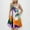 Multicolor, variant on Viikei Sleeveless Dress Summer Dresses for Women Plus Size Dresses Casual Shift Geometric Print Dress O-Neck Sleeveless Mini Dresses