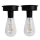 thumbnail image 1 of Solar Light Bulbs, 2 Pack Outdoor Waterproof 3.4Inch Warm White Bulbs for Yard Garden Lantern Replacement 26s, 1 of 5