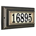 thumbnail image 1 of QualArc LTS-1300-FB 15 in. Edgewood Standard Lighted Address Plaque in French Bronze Frame Color, 1 of 1