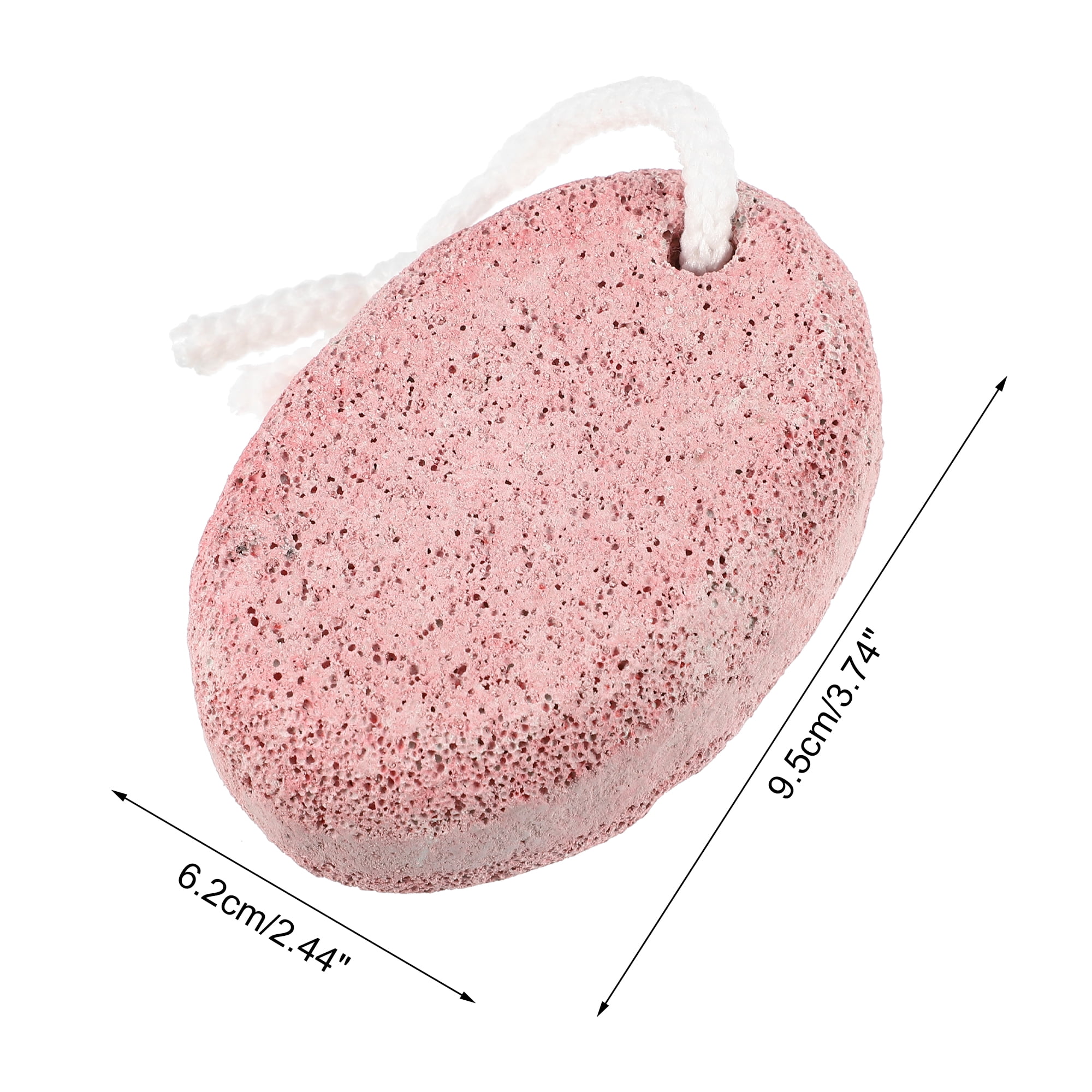 Unique Bargains 2 Pcs Foot Care Exfoliating Scrub Stone Pumice Stone Foot File Pink