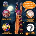 thumbnail image 4 of Becaristey Flexible And Terrifying Hanging Animation Clowns For Halloween With Accessory Clowns With Glowing Red Eyes And Reusable, 4 of 6