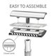 thumbnail image 3 of Maquinilla de afeitar manual antigua de seguridad de metal con soporte para maquinilla de afeitar ecológica y reutilizable que se adapta a la mayoría de las hojas de afeitar de doble filo (negra mate), 3 of 5