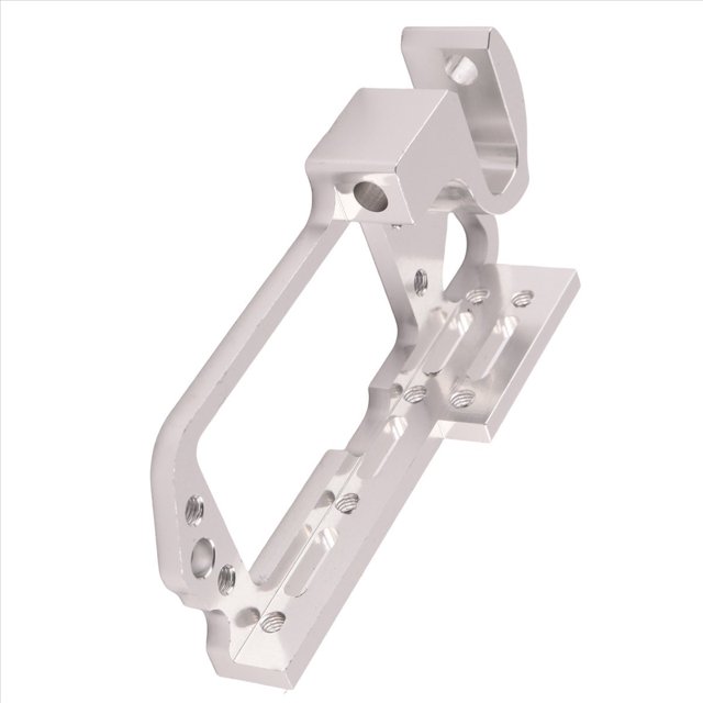 6X Dispositivo de Interruptor Servo Parabólico Dispositivo de Lanzamiento Vehículo Aéreo Dispensador Tarot Con Brazo Servo de 25 T para Control Remoto Coche RC ES3001, Plata + Rojo