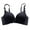 Black, variant on Macaron Underwear Traceless Girl Bra Set Smooth No Underwire Gathered Upper Bracket Adjustable Bra