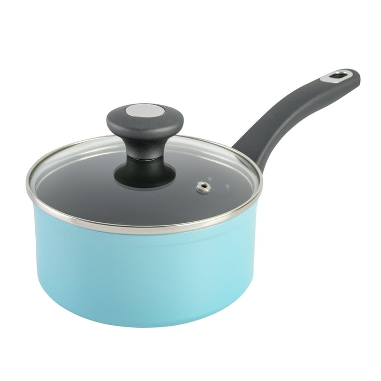 Martha Stewart Lockton Premium Nonstick 10 Piece Enamel Heavy Gauge  Aluminum Pots and Pans Cookware Set - Grey