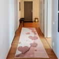 thumbnail image 1 of Love Decorative Rug, Valentines Day Romance Art with Hearts Stars Wedding Happiness Theme, Quality Carpet for Bedroom Dorm and Living Room, 6 Sizes, Pale Salmon, by Ambesonne, 1 of 2