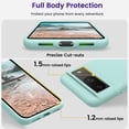 thumbnail image 4 of Designed for Pixel 8 Case, [Military-Grade Drop Protection][Anti-Scratch Microfiber Lining] Silicone Slim Thin Shockproof Phone Case for Google Pixel 8 (Mint Green), 4 of 13