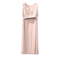 thumbnail image 4 of ZKCCNUK Women's Nightgowns & Sleepshirts Casual and Fashionable Solid Color Large Round Neck Sleepwear Dress Free Size, 4 of 6