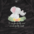 thumbnail image 4 of Inktastic I Am Fearfully and Wonderfully Made Elephants and Flowers Boys or Girls Baby Bodysuit, 4 of 5
