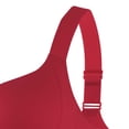 thumbnail image 3 of BRGZLK Womens Anti Saggy Bras Push Up No Underwire Seamless Full Coverage Bralettes Plus Size Solid Color Adjustable Strap Lifting Comfortable Everyday Bra Red XXXL, 3 of 4