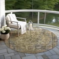 thumbnail image 6 of Addison Rugs Chantille Indoor/Outdoor Traditional Global Aloe Washable Round Rug, 8' x 8', 6 of 6