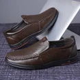 thumbnail image 3 of Mens Casual Leather Shoes Business Slip-on Shoes Comfort Fashion Driving Shoes for Male, 3 of 6