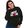 thumbnail image 4 of Hot Mom Funny Best Cool Mothers Day Women Crewneck Sweatshirt Brisco Brands S, 4 of 6