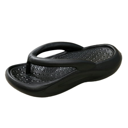 

Blphud House Shoes for Women Womens Slide Slippers Summer New Thick Sole Non Slip Eva Style Trendy Fashion Casual Home Outdoor Wear Cool Slippers Womens Slippers Black 43