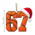 thumbnail image 4 of JLFNYA 67 Christmas Ornament, Volleyball-Themed Christmas Tree 67 Flat Acrylic Ornaments, Christmas Decoration, Christmas Tree Ornaments, Xmas Holiday Home Decor, Christmas Birthday Gifts, 4 of 4