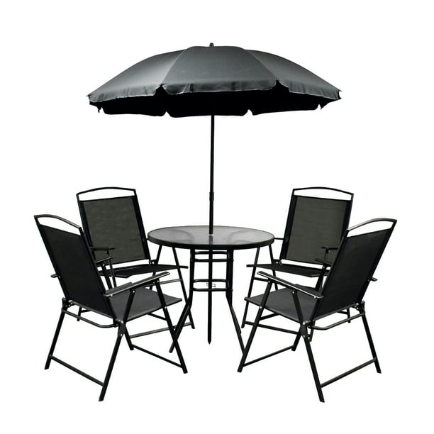 ALEKO Rustproof Steel 6-Piece Indoor/Outdoor Patio Furniture Set with