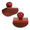 thumbnail image 3 of SHISUYAN 2pcs Ink Absorber Rocking Ink Blotter Vintage Wooden Swing Rocker Blotting Tools Desktop Ink Blotter Pads Quick Drying Stamp, 3 of 9