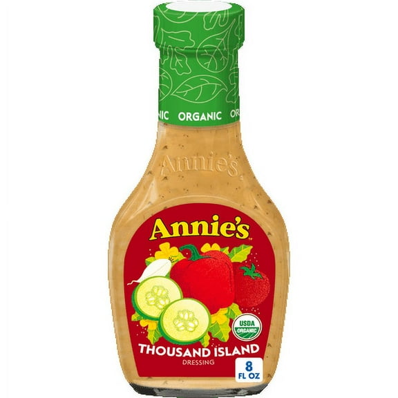 Pack of 6, Annies Organic Thousand Island Dressing, 8 fl oz