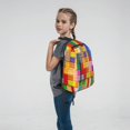 thumbnail image 5 of Hirioo Colorful Plastic Blocks Pattern for Lightweight Backpack, Durable and Comfortable, Ideal for Travel, School, Hiking, and Everyday Use, 5 of 9