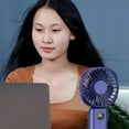 thumbnail image 4 of Small Fan - Mini, Portable, Rechargeable. 4 - Level Adjustable, 2000mAh Battery. Digital Display, Night Light, Power Bank Function. ABS Material, Multiple Use Ways, 4 of 6