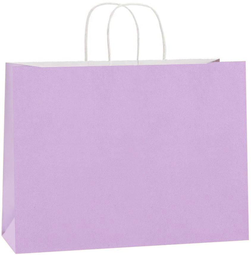 Gift Bags 16x6x12 inch Paper Bags Small Kraft Light Purple Gift Bags