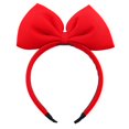 thumbnail image 3 of Diadema con lazo Diadema con lazo rojo Aro para el pelo con lazo grande de Navidad Decoración de fiesta para niñas lindas Tocado Disfraz de Cosplay de Navidad Tocado para la cabeza Maquillaje de Hallo, 3 of 4
