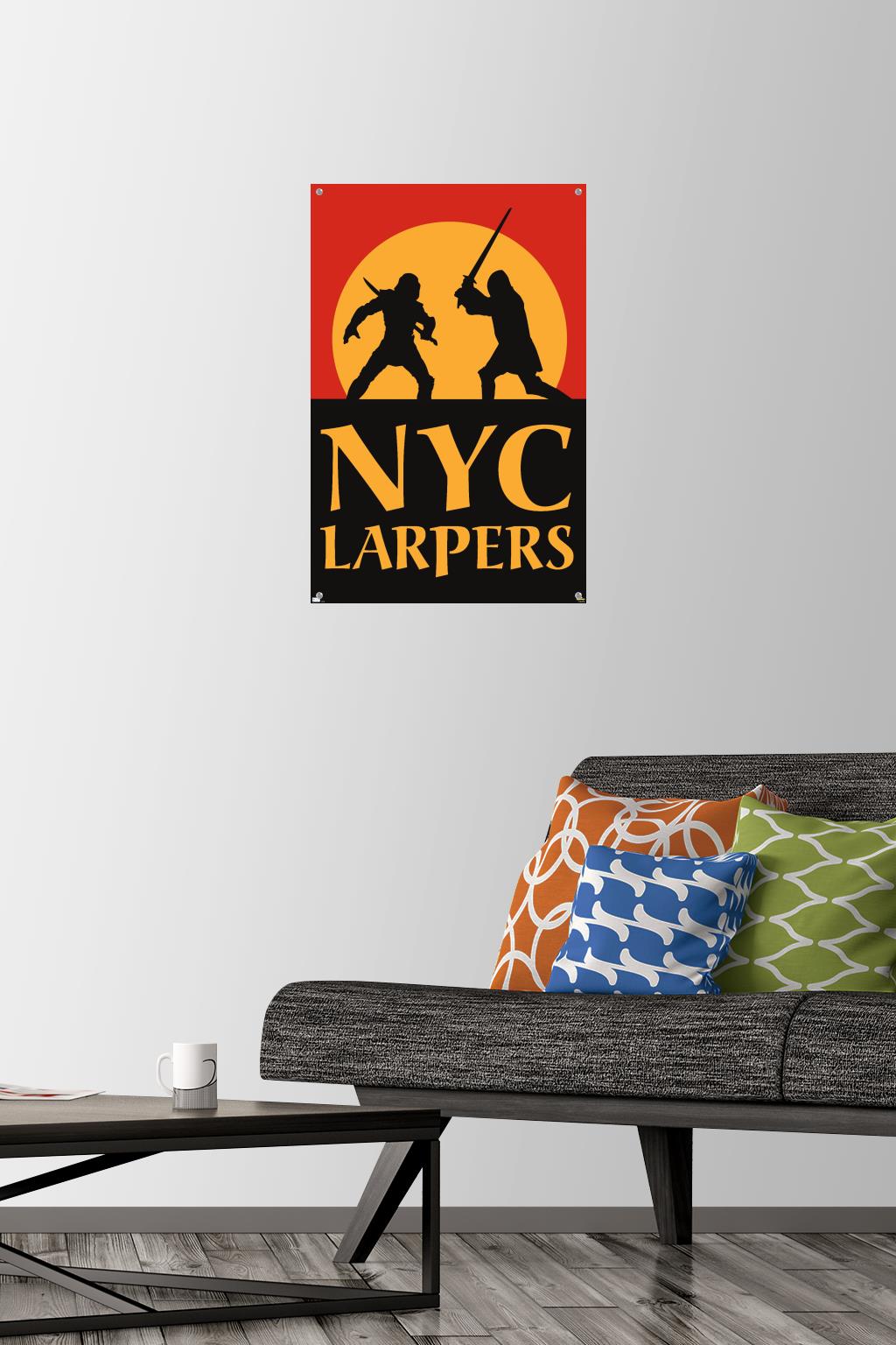 Marvel Hawkeye - NYC LARPers Wall Poster with Push Pins, 14.725" x 22.375"