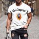 thumbnail image 1 of Tops para hombre, blusas y camisas de manga corta con cuello redondo para hombre, jersey informal con cuello redondo estampado para hombre, pantalones cortos deportivos para fitness, blusa de poliéste, 1 of 5