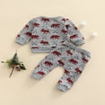 thumbnail image 2 of Baby Boy Girls Long Sleeve Sweatshirt Pullover Top Jogger Pants Set Tracksuit, 2 of 6