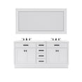 thumbnail image 2 of Water Creation Hartford 72" Double Sink Bath Vanity with Mirror in White, 2 of 6