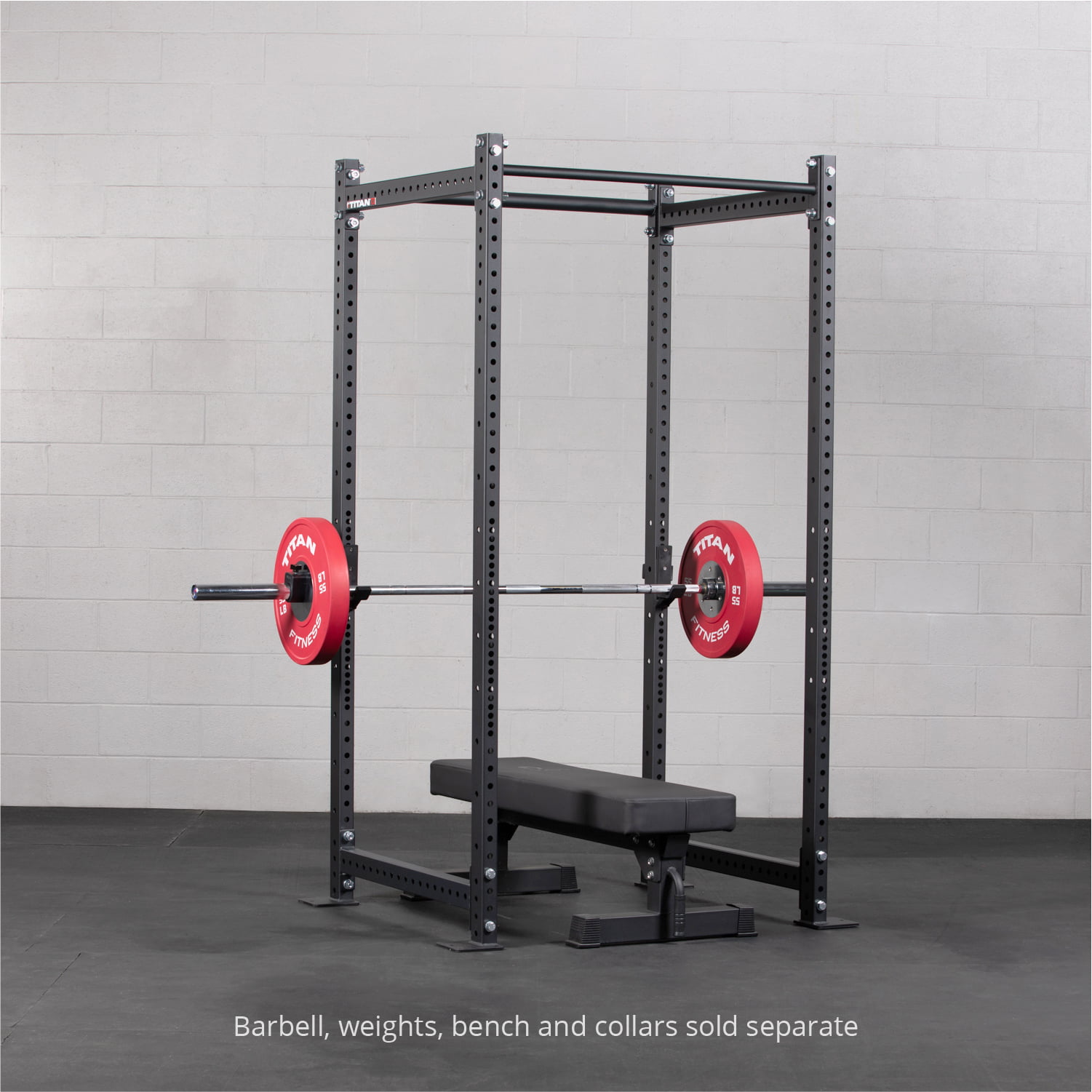 Titan Fitness T-3 Series Black Tall Power Rack, Depth, 1,100 LB Cage for Weightlifting and Strength Training - Walmart.com