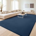 thumbnail image 5 of Buganda Soft Area Rugs, Low Pile Area Rug for Living Room Bedroom, Non Slip Washable Decor Carpet, 9'x12', Navy Blue, 5 of 6